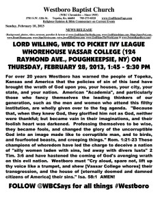 WBC Vassar Prostest